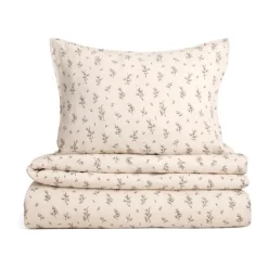 Housse de couette et taie d'oreiller Bluebell Muslin, 140x200 cm/50x70 cm