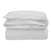 Housse de couette Hotel Percale 220x220 cm, Blanc-beige clair