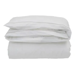 Housse de couette Hotel Percale 150x210 cm, Blanc-beige clair