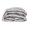 Housse de couette rayée Tell Me More en coton, Taupe, 240x220 cm