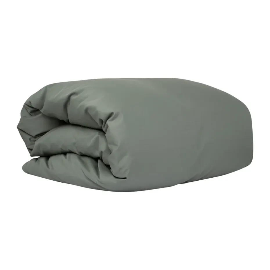 Housse de couette Satina, Vert, 150x210 cm
