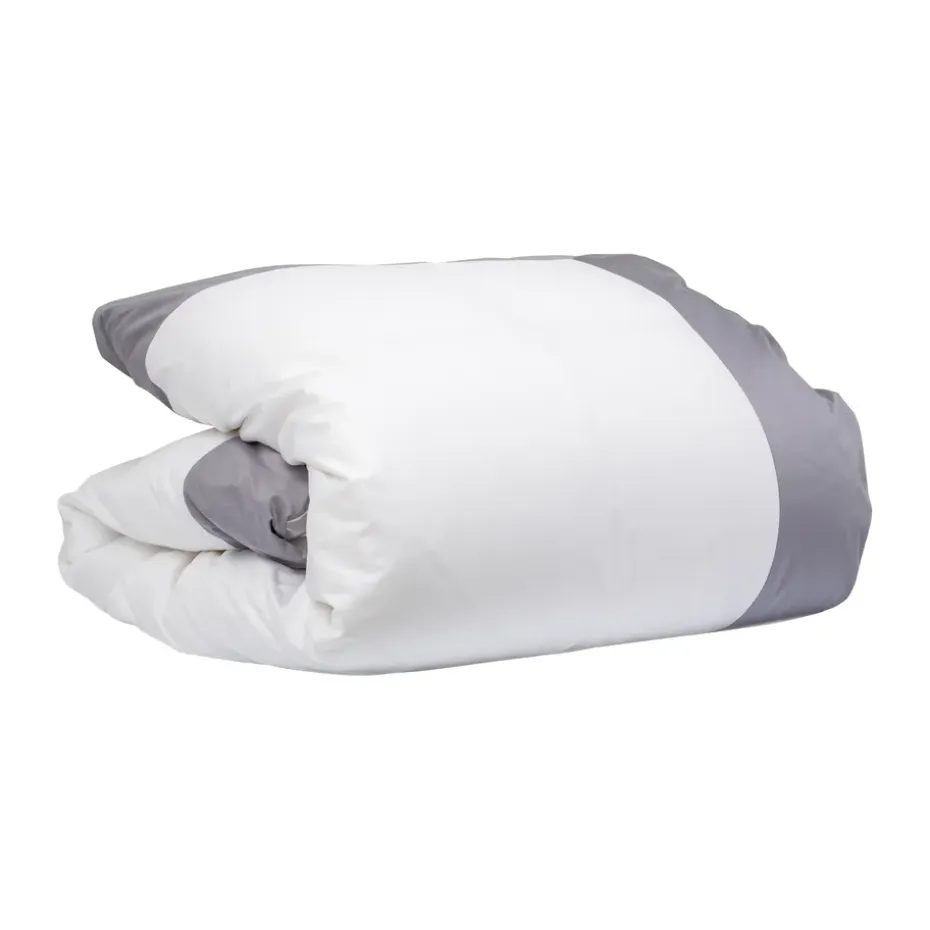 Housse de couette Sobrio, Gris, 220x220 cm