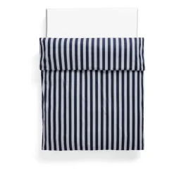 Housse de couette Été 220x220 cm, Bleu nuit - gris clair