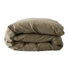 Housse de couette Tell Me More en coton, Olive, 150x200 cm