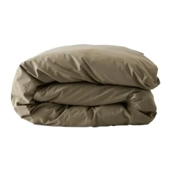 Housse de couette Tell Me More en coton, Olive, 150x200 cm