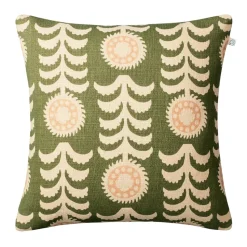 Housse de coussin Alok 50x50 cm, Beige-green-rose