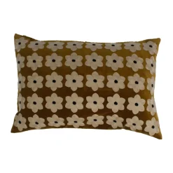Housse de coussin Daisy 40x60 cm, Cognac