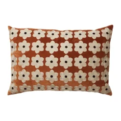 Housse de coussin Daisy 40x60 cm, Rouille