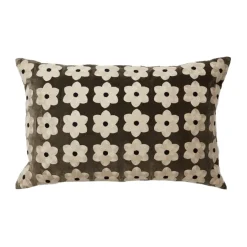 Housse de coussin Daisy 40x60 cm, Taupe