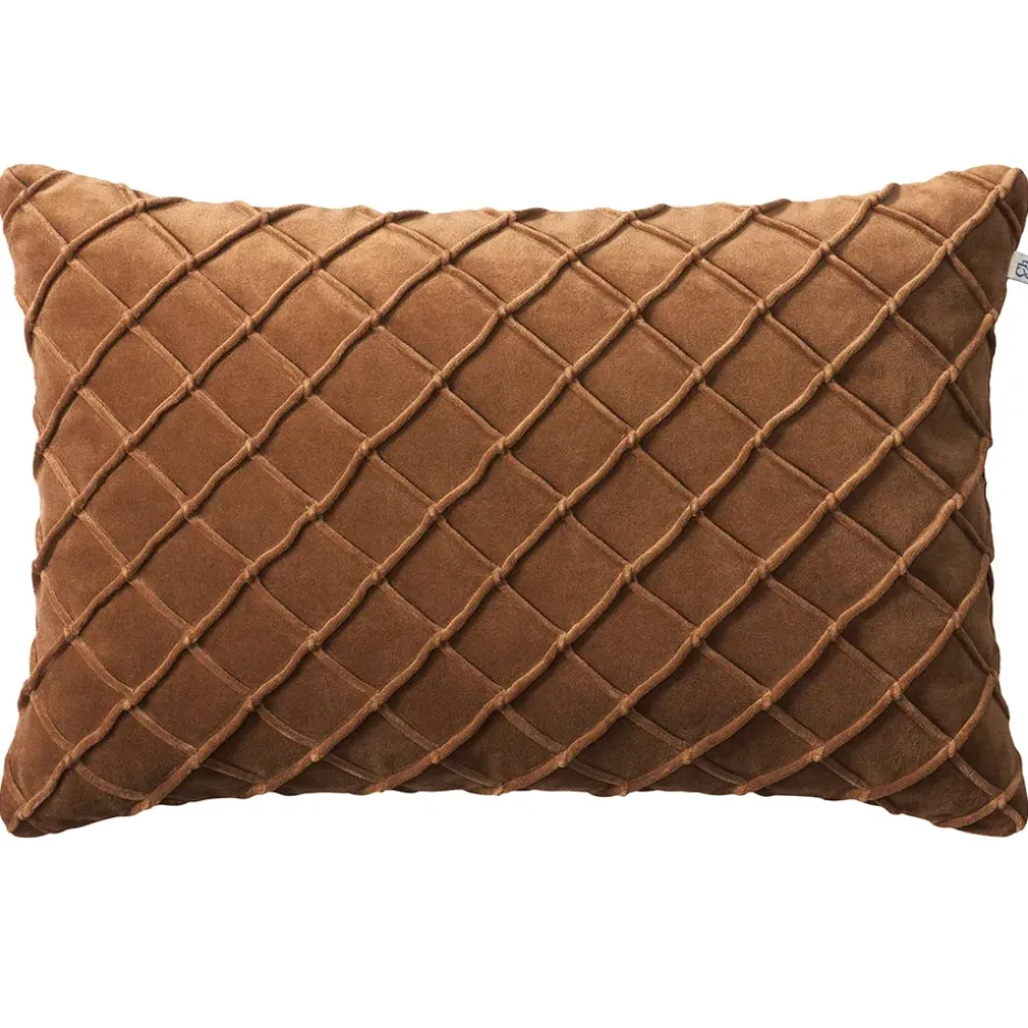 Housse de coussin Deva 40x60 cm, Cognac
