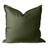 Housse de coussin en lin Calm 50x50 cm, Forest Green