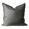 Housse de coussin en lin Calm 50x50 cm, Charcoal