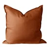 Housse de coussin en lin Calm 50x50 cm, Rust