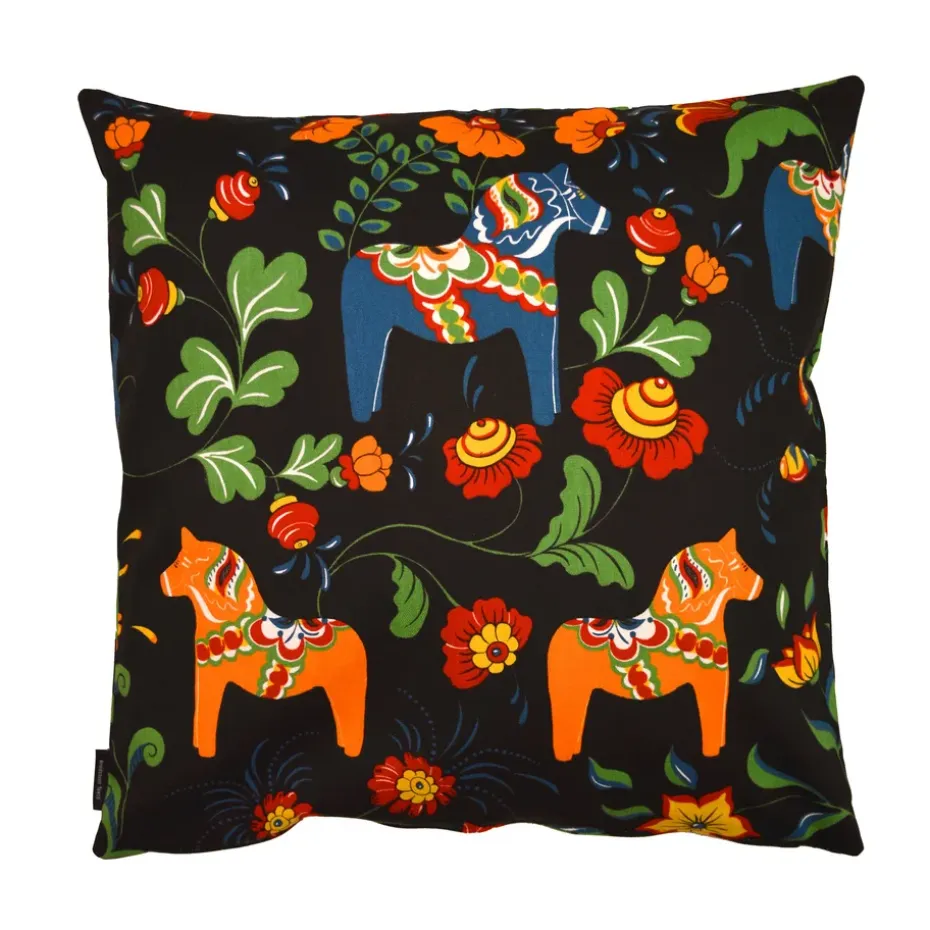 Housse de coussin Leksand, noir