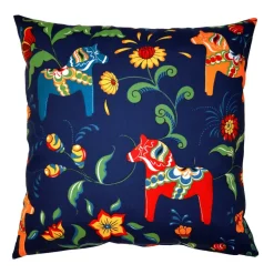 Housse de coussin Leksand, bleu