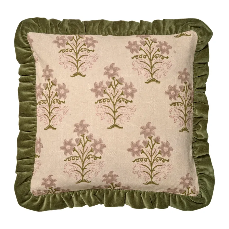 Housse de coussin Lily 50x50 cm, Vert