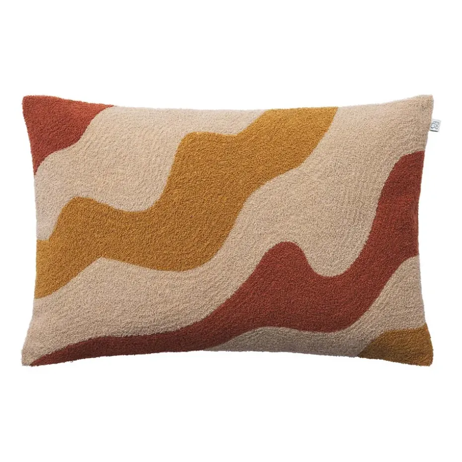 Housse de coussin Lodi 40x60 cm, Terre cuite-hâlé-jaune masala
