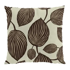 Housse de coussin Lyckans Blad 45x45 cm, Marron
