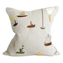 Housse de coussin Sail With Me 48x48 cm, Gris