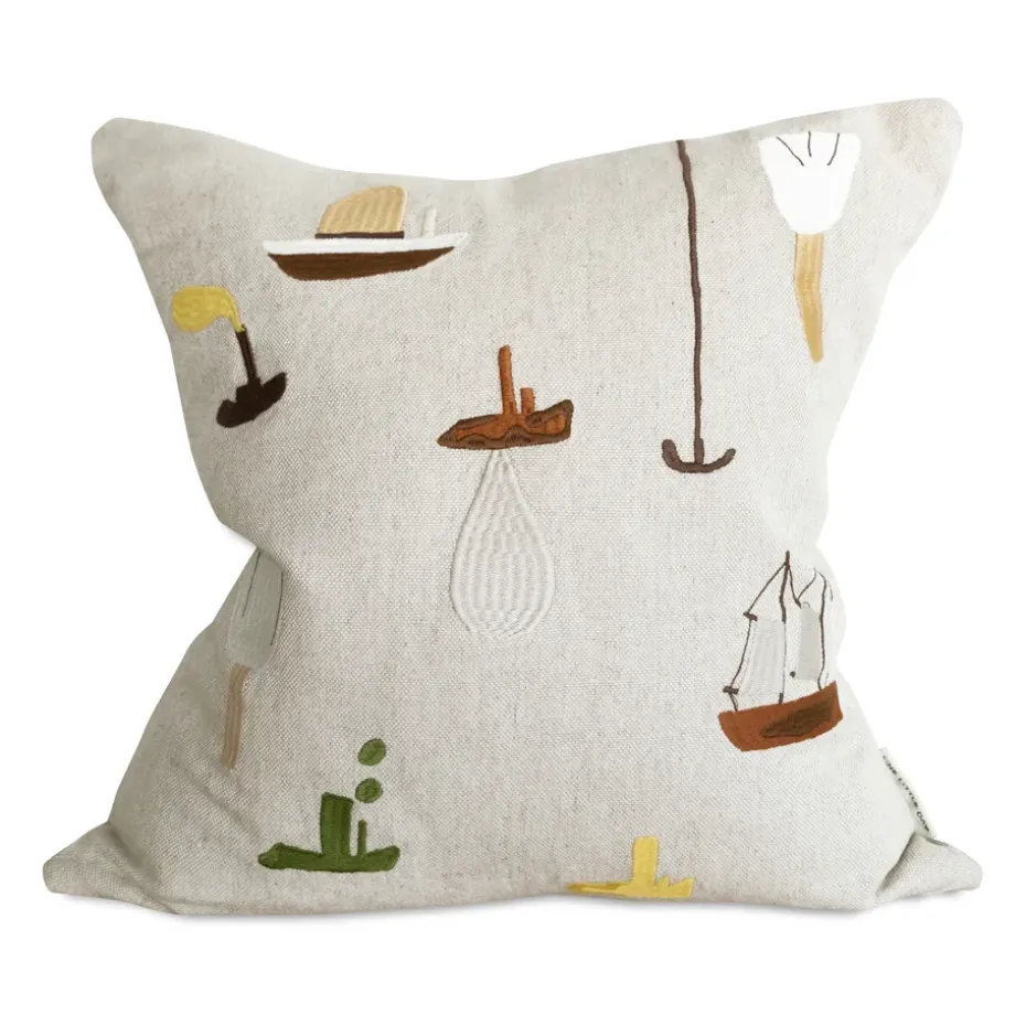 Housse de coussin Sail With Me 48x48 cm, Gris