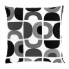 Housse de coussin Spiraldans 47x47 cm, Gris