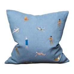 Housse de coussin Swimmers 45x45 cm, Blue