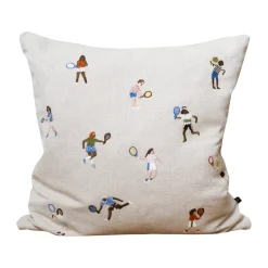 Housse de coussin Tennis 48x48cm, Nature
