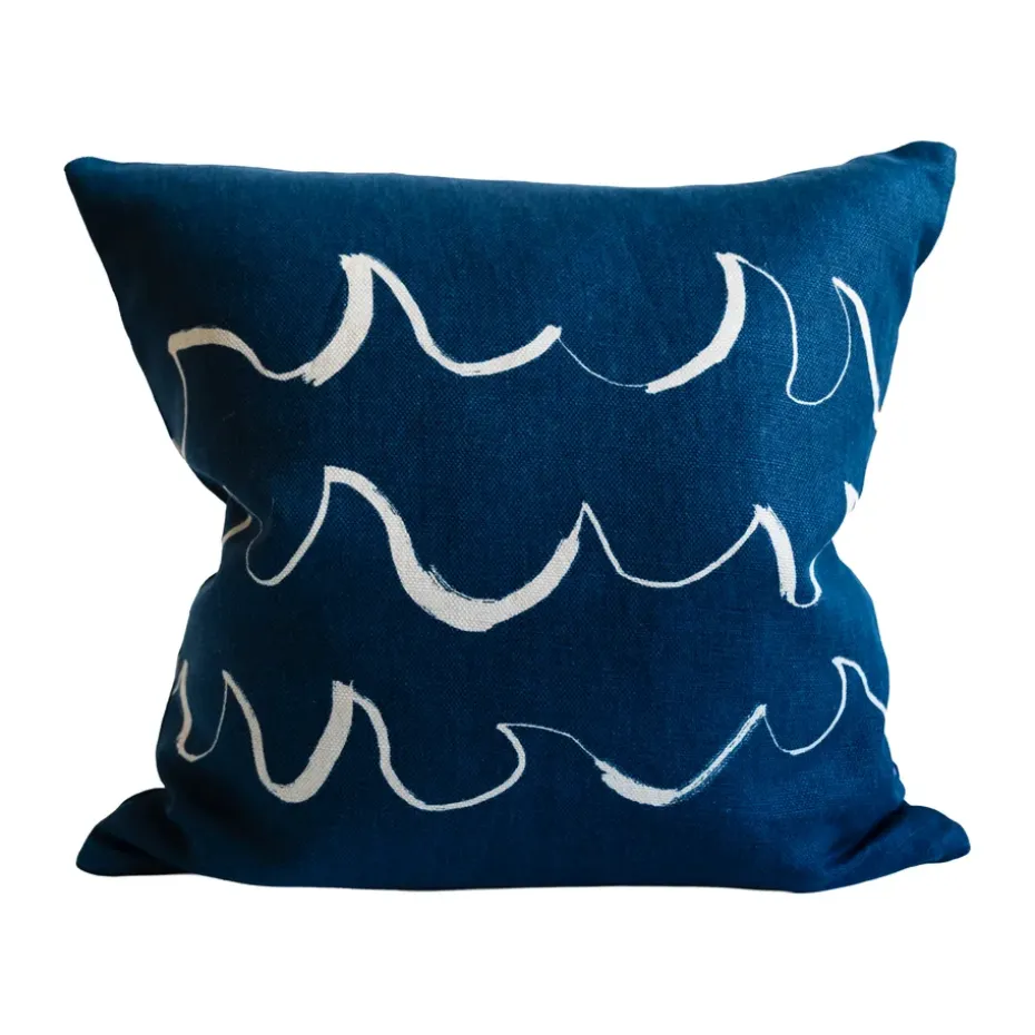 Housse de coussin Wave 48x48 cm, Blue