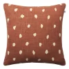 Housse de coussin Yash reverse 50x50 cm, Base terre cuite