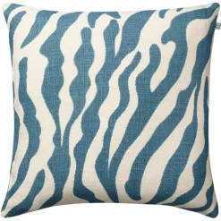 Housse de coussin Zèbre 50 x 50 cm, Bleu ciel