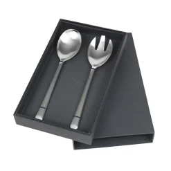 Hune couverts à salade lot de 2, Satiné brossé