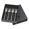 Hune fourchette à gâteau lot de 4, Brushed satin