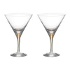 Intermezzo verres à martini 25 cl lot de 2, Or