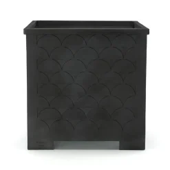 Jardinière Relief, Noir, grand