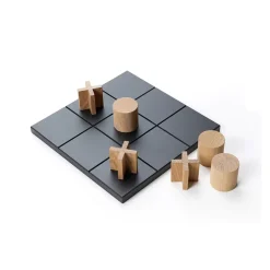 Jeu Play, Noir-pièces de jeu en chêne huilé blanc