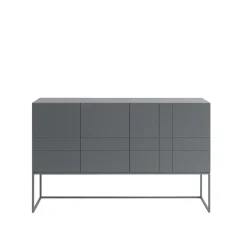 Kilt Light 137 table d'appoint, storm grey, 3 portes