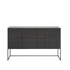 Kilt Light 137 table d'appoint, taupe, 3 portes
