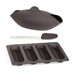 Kit de boulangerie Lékué lot de 3, Marron