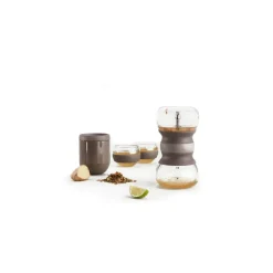 Kit de rituel pour thé apaisant Lékué, Marron