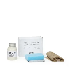 Kit d'entretien avec huile blanche Stolab, huile blanche, 250 ml, pour frêne et bouleau