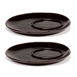 La Mère soucoupe pour tasse à café Ø14,5 cm lot de 2, Dark brown