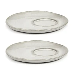 La Mère soucoupe pour tasse à expresso Ø11 cm lot de 2, Off white