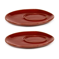 La Mère soucoupe pour tasse à café Ø14,5 cm lot de 2, Venetian red