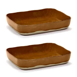 La Nouvelle Table plateau de four No10 22x30 cm lot de 2, Brown