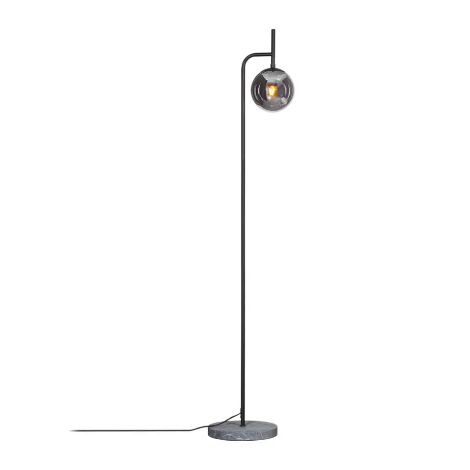 Lampadaire Boyle 163,5 cm, Gris fumé