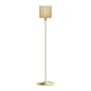 Lampadaire Komorebi medium, Chêne carré-Laiton brossé