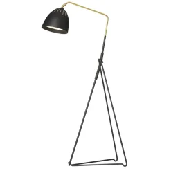 Lampadaire Lean, noir