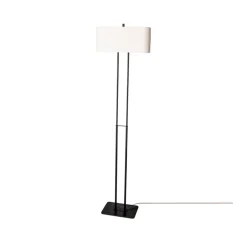 Lampadaire Luton, noir/blanc