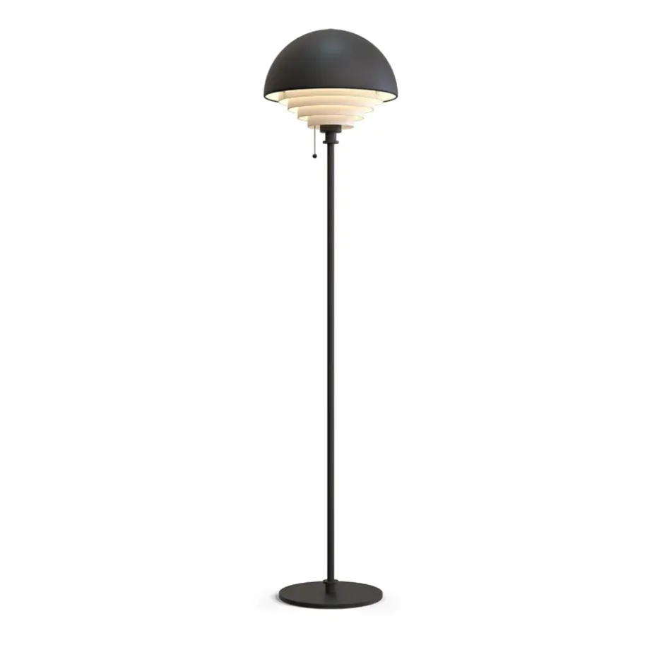 Lampadaire Motown 150 cm, Noir