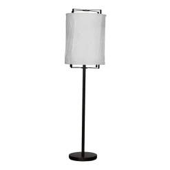 Lampadaire Softy 150 cm, Blanc mat-noir mat